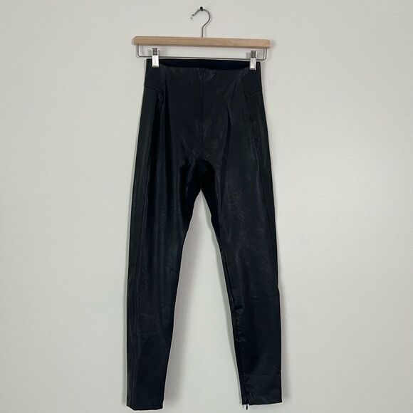 Honeylove Vegan Leather The Perfect Dressy Leggings XS NEW Black - Picture 3 of 9